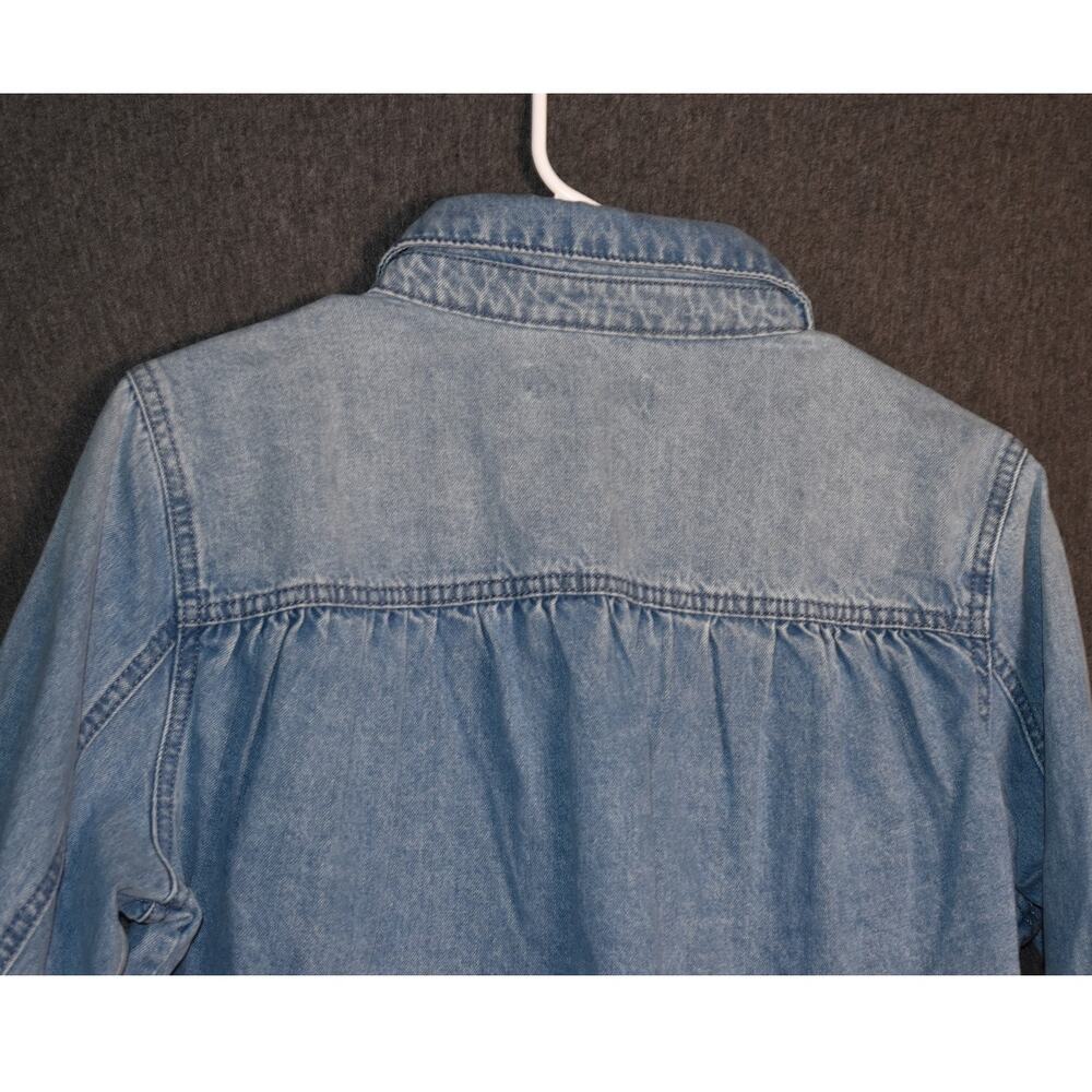 NEW BCBGeneration Women's Medium Medium Wash Cropped Denim Jacket Button Up NWT - Picture 5 of 10